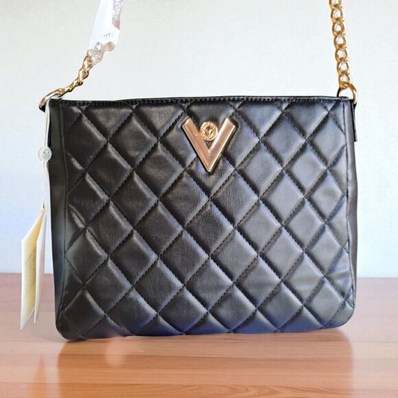 Valentino Orlandi Handbags - Valentino Orlandi Black Quilted NEW Crossbody shoulder bag $278
